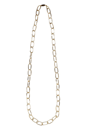 Long Bolt gold-tone metal necklace-1